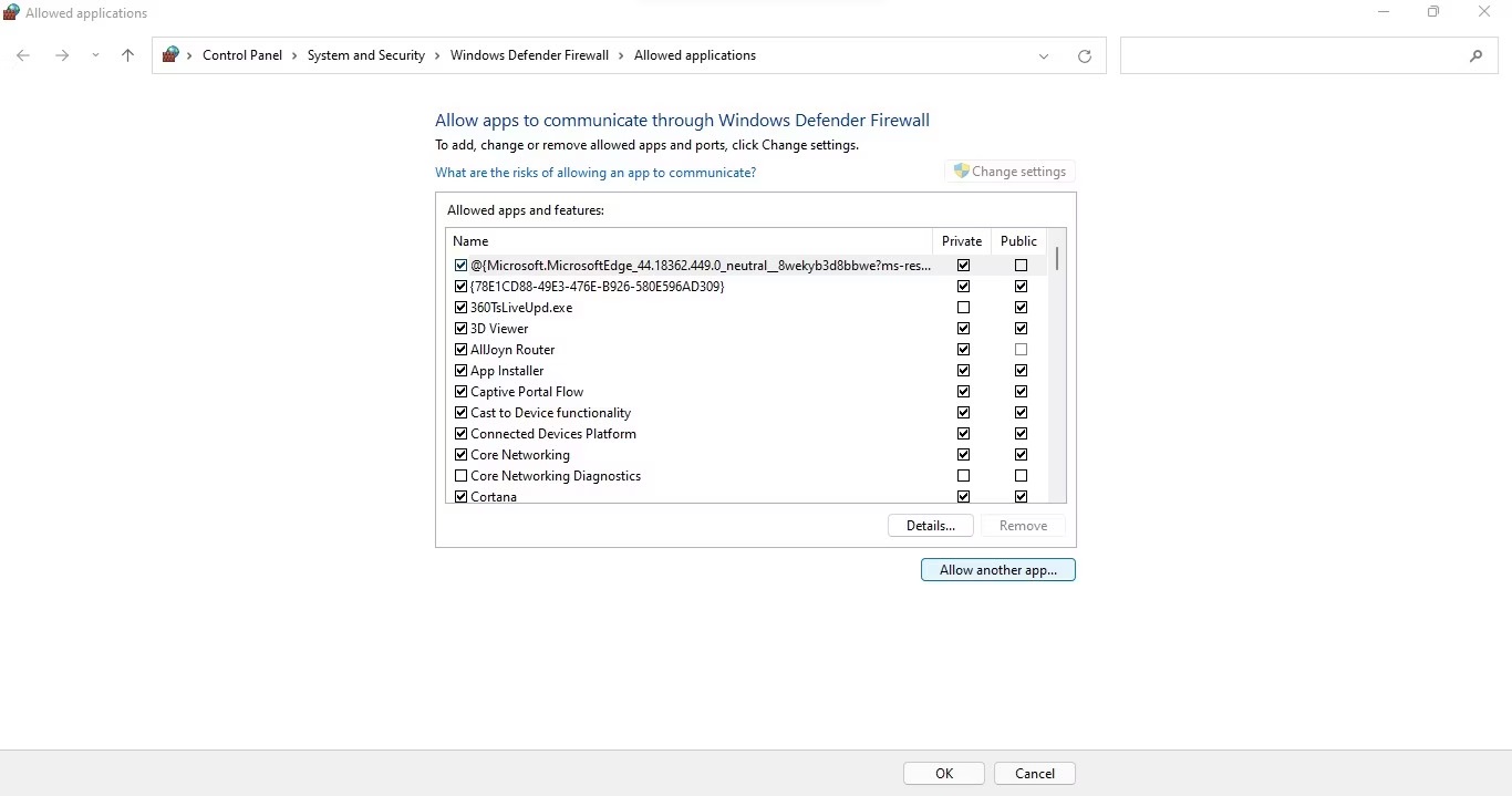 Allow Chrome Access the Network in Your Firewall